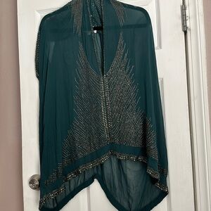 Stunning beaded top by GOLD HAWK size XS